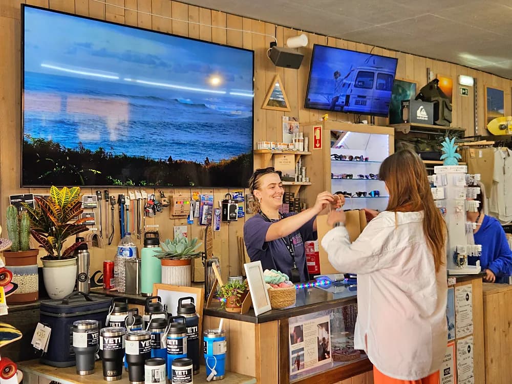 Customers shopping at Quiksilver Lagos